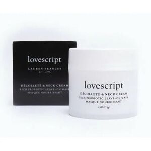 LoveScript Beauty Luxurious Décolleté & Neck Cream (4 oz). New in box.